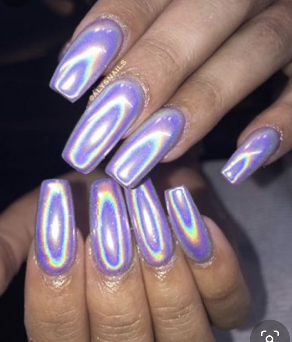 Маникюр втирка Северное сияние