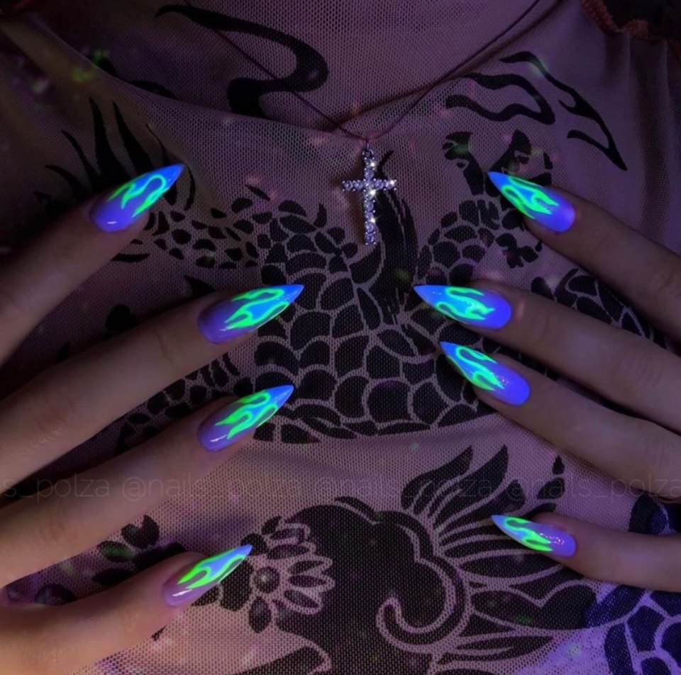 Красивые Неоновые ногти