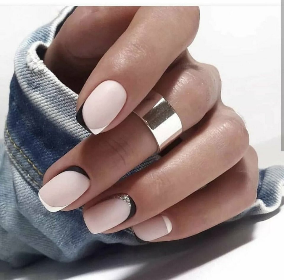 Маникюр двойной френч