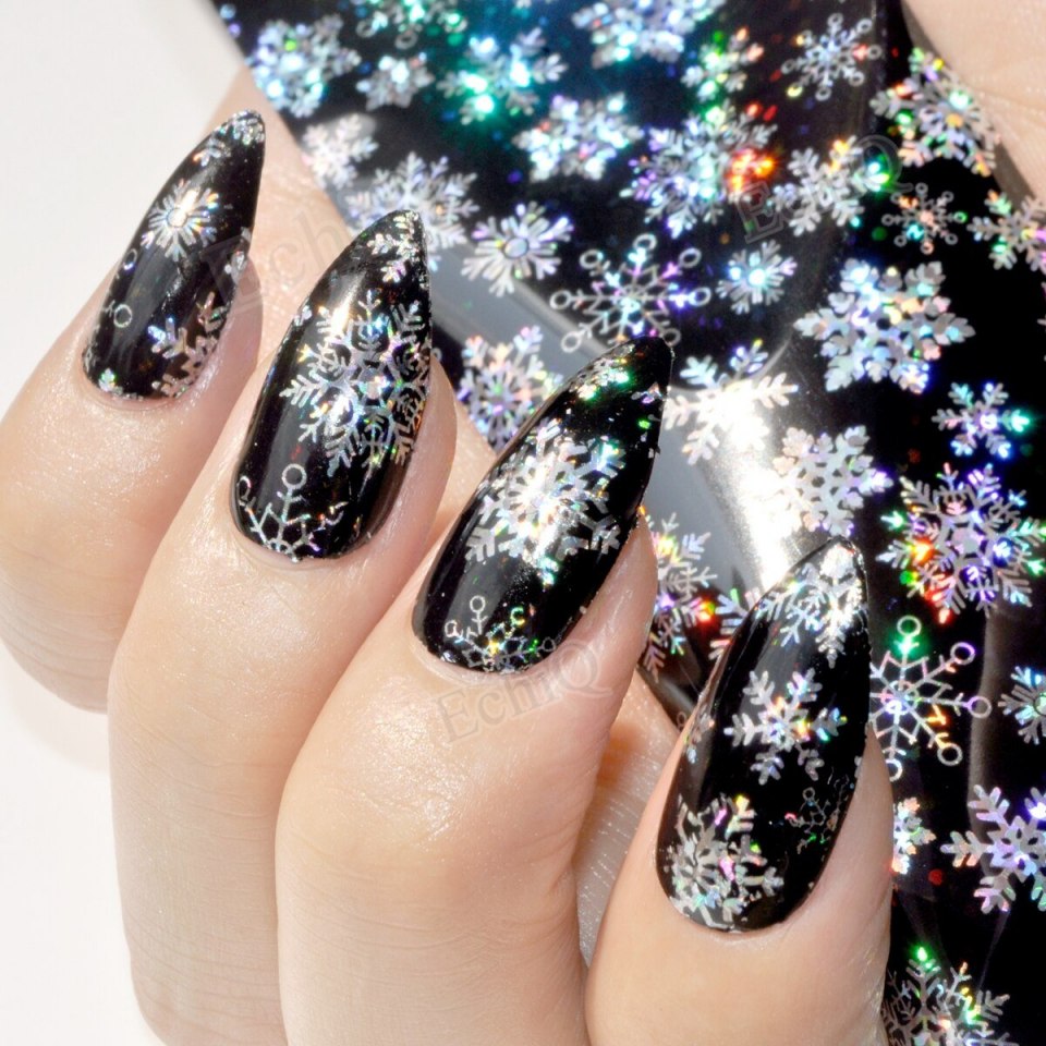 Ногти с блестками