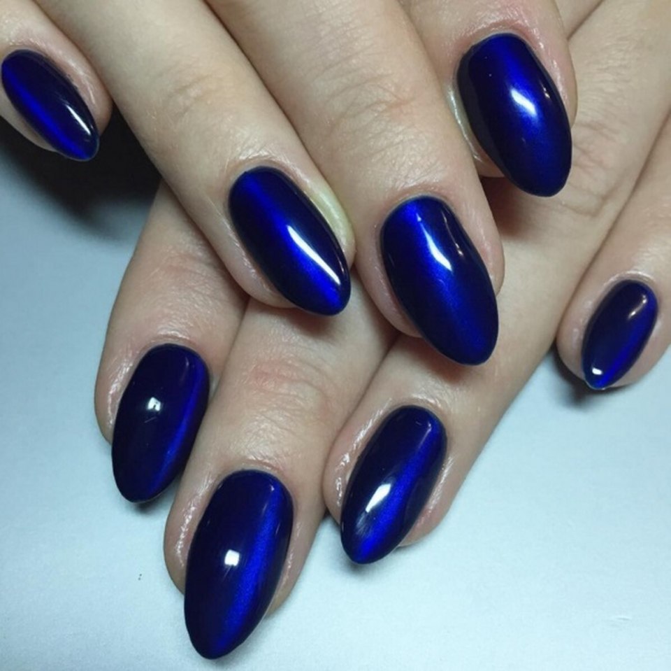 Шеллак синий кошачий глаз