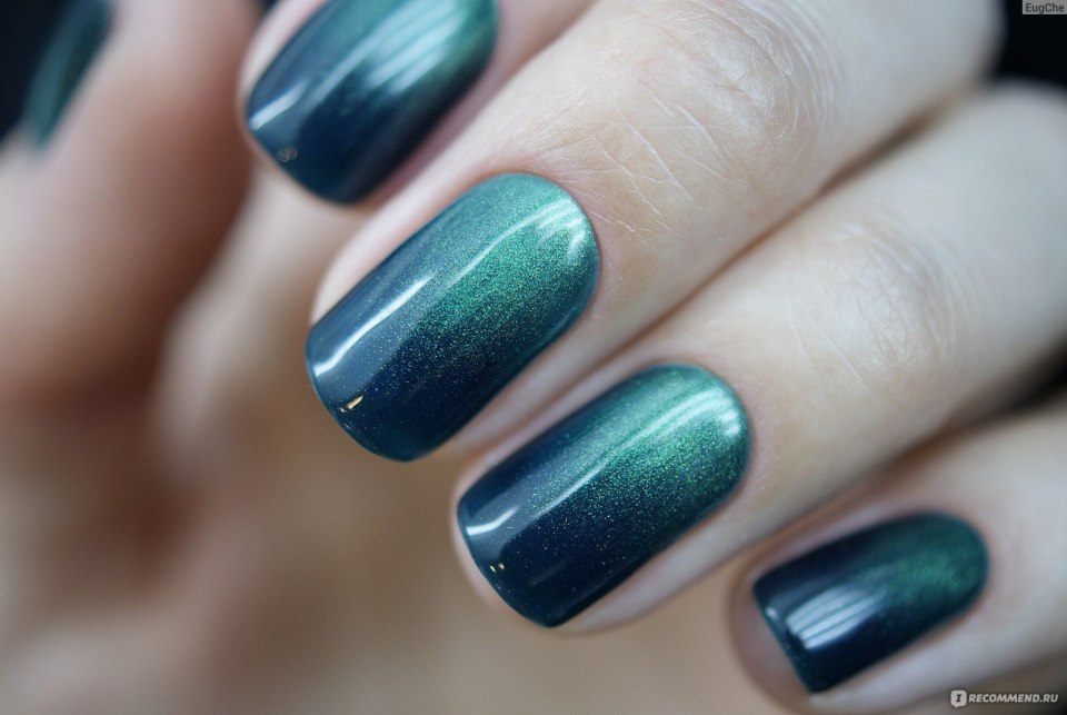 Маникюр кошачий глаз