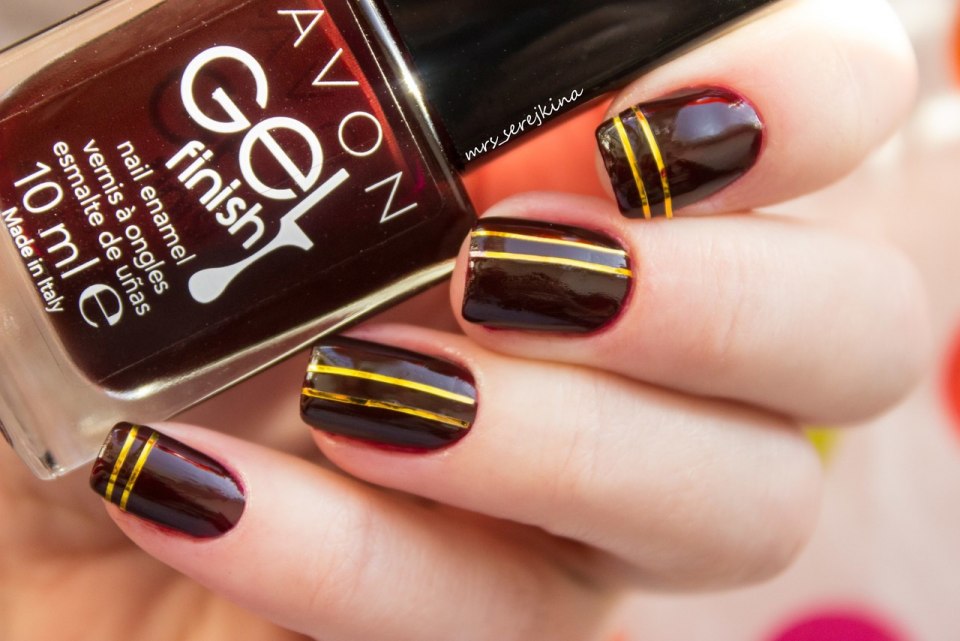 Маникюр с золотой фальгойфальгой