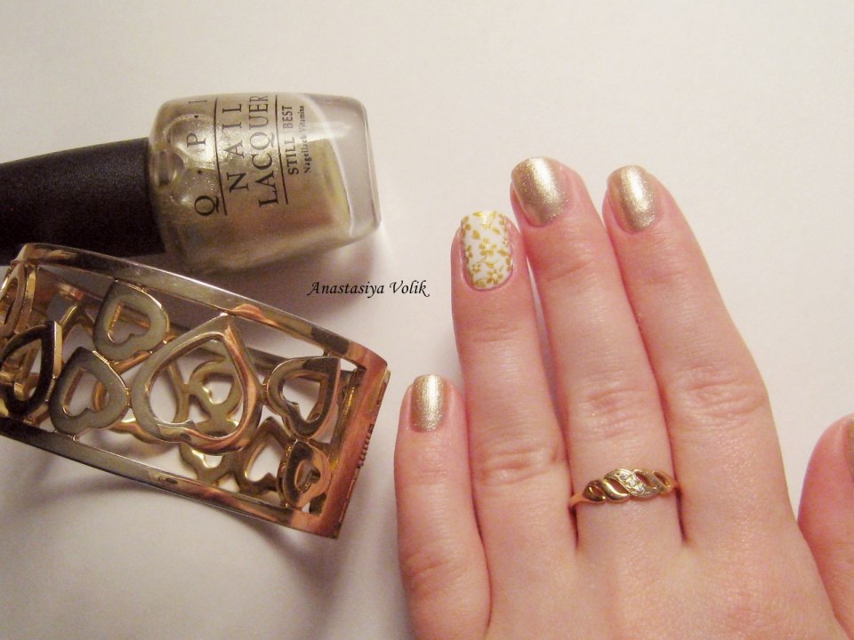 Стемпинг на короткие ногти