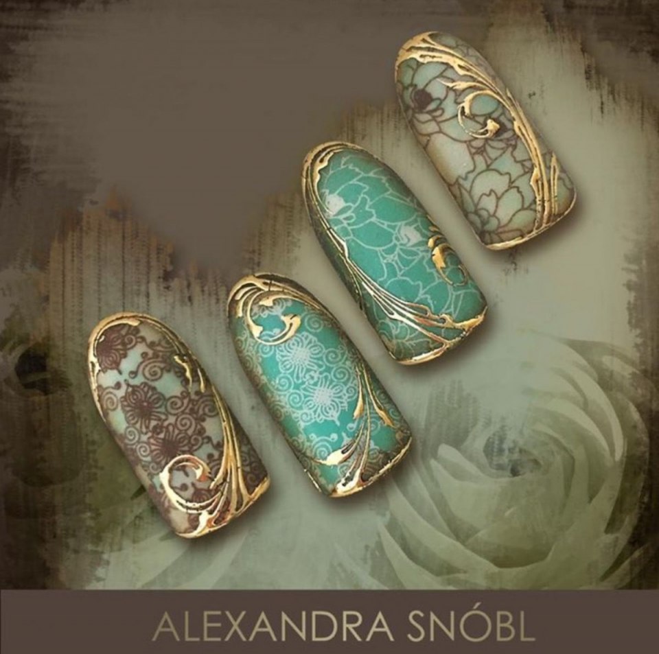 Маникюр дизайн финифть