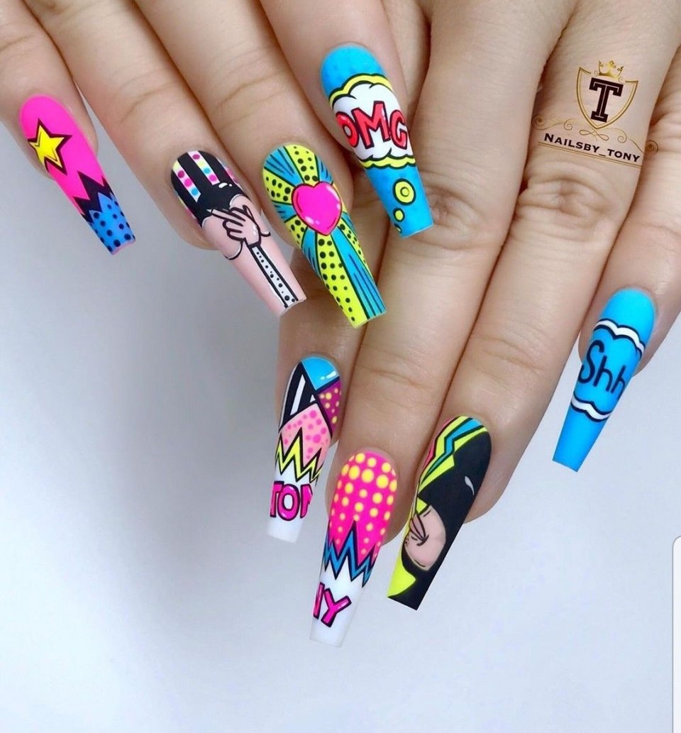 Дизайн ногтей вызывающие