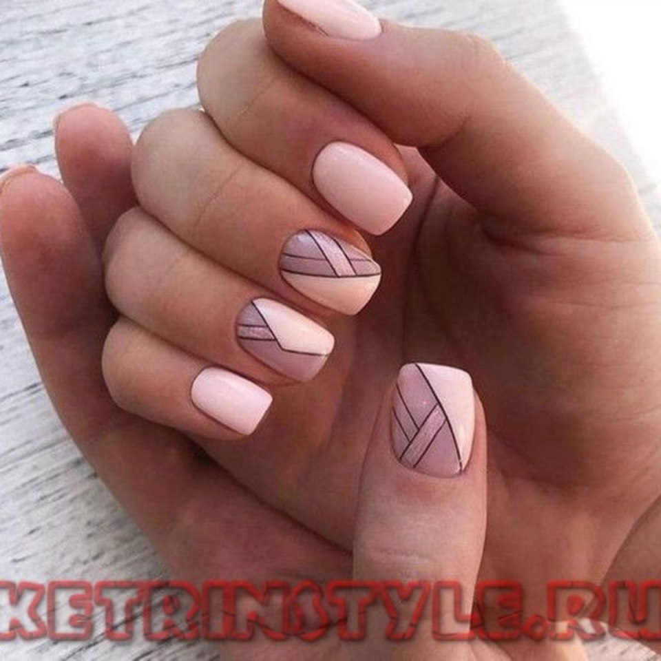 Геометрия на коротких ногтях