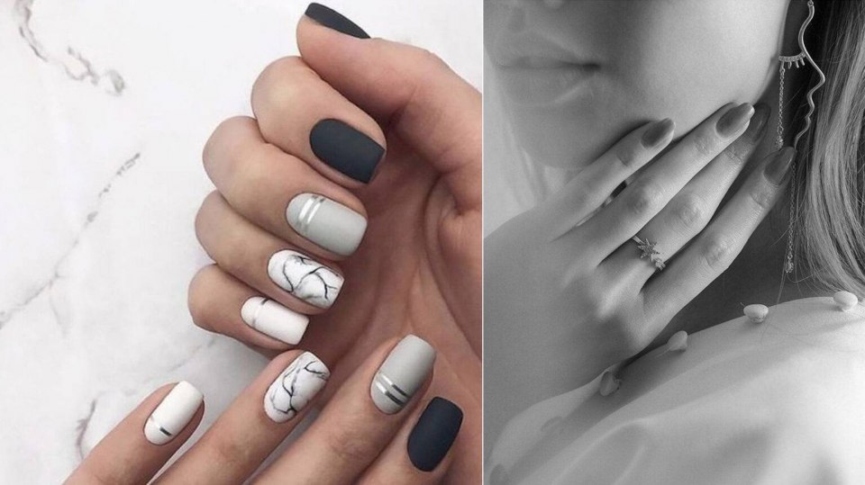 Красивый маникюр с полосками