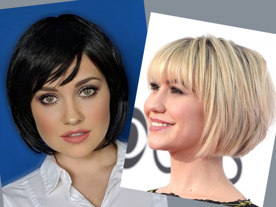 Стрижка каре шапочкой на средние волосы с челкой