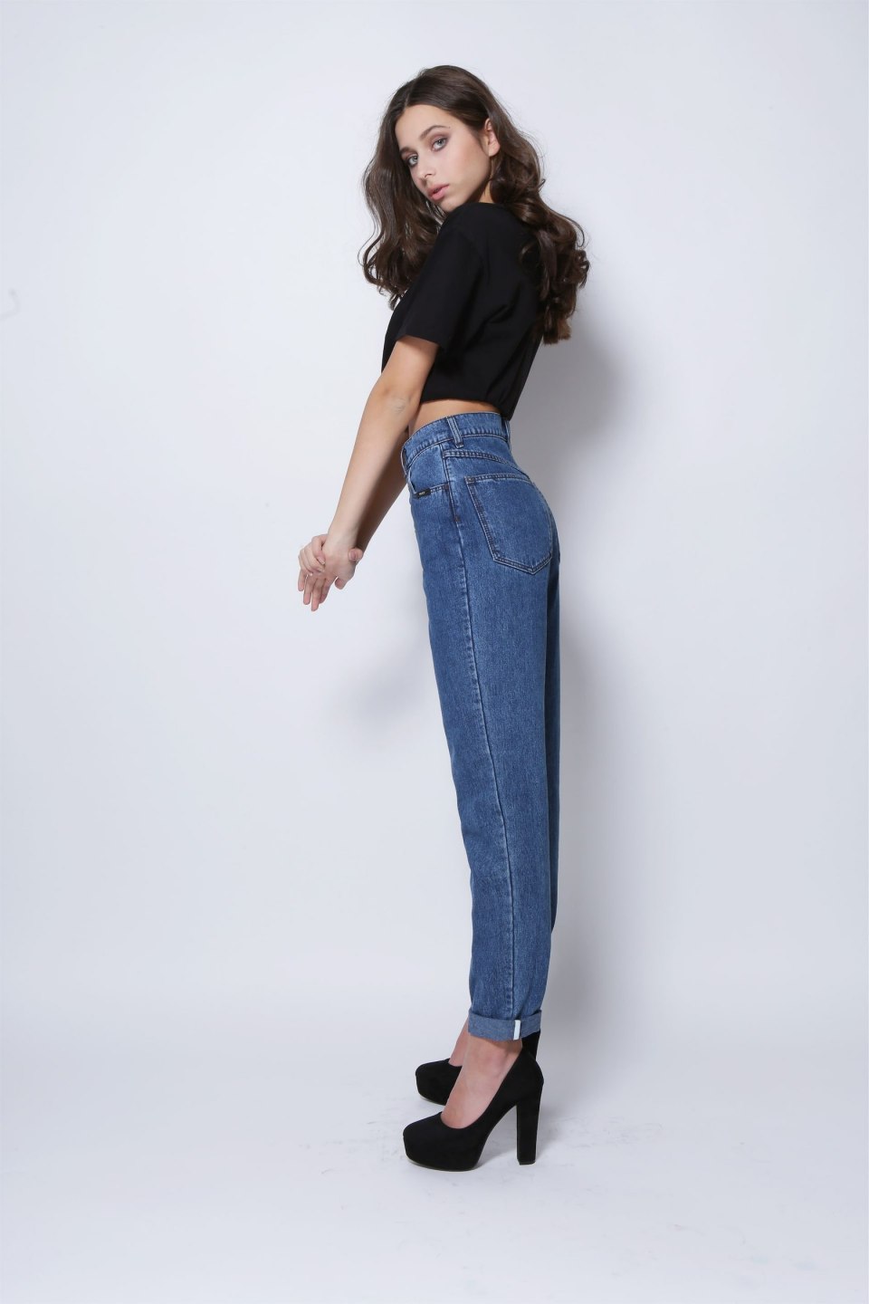 Джинсы mom Topshop Moto