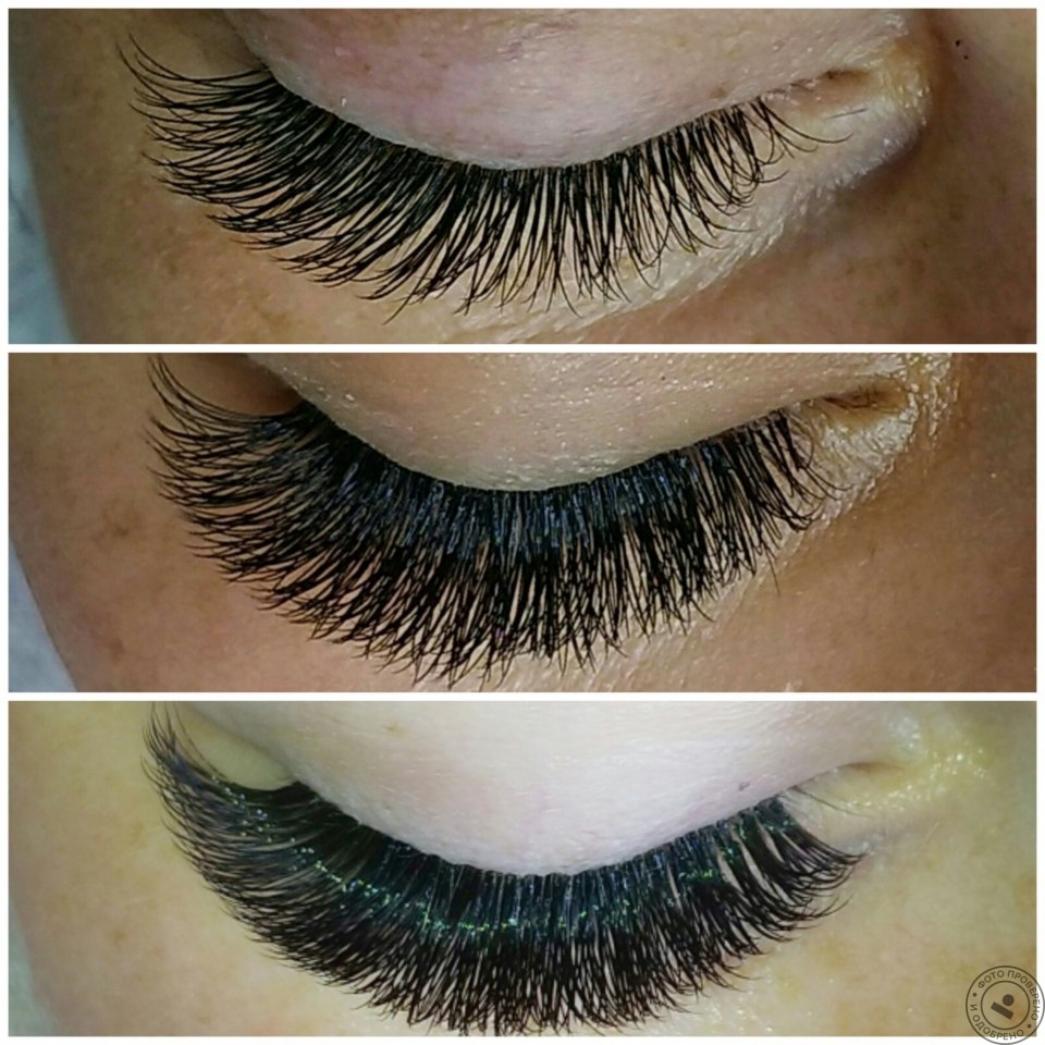 Двойной объем ресниц