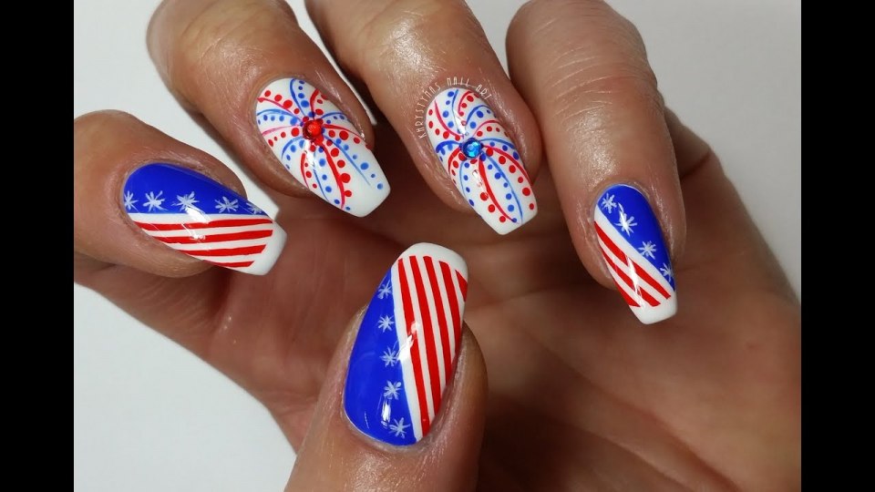 Ногти с флагом США
