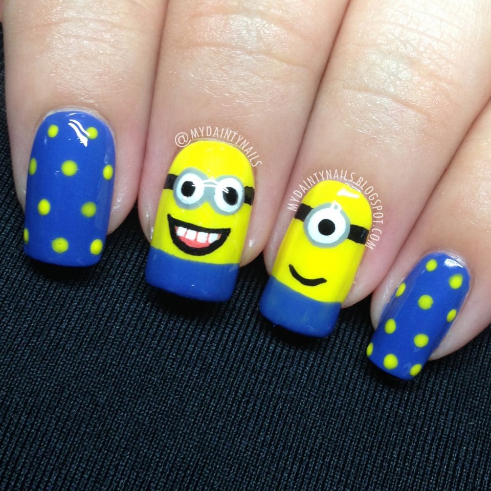 Миньоны на ногтях