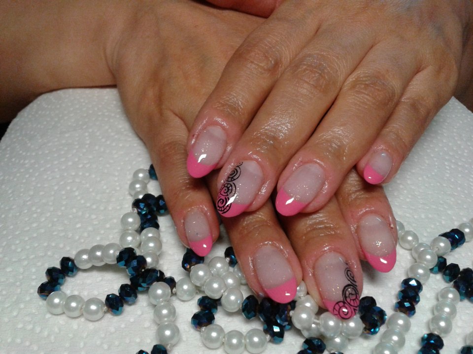 Нарощенные ногти с покрытием