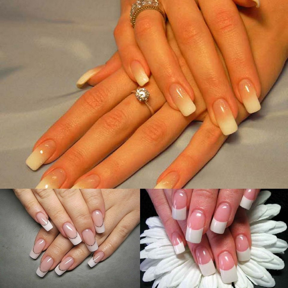 Наращивание ногтей покраска