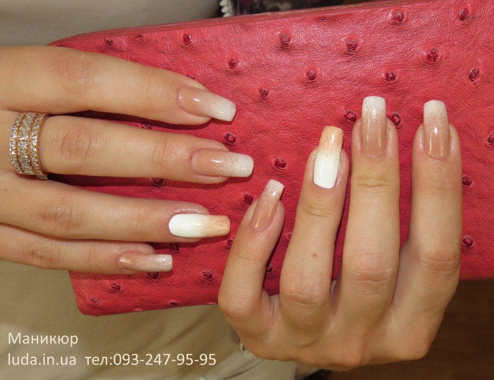Покрытие шеллак на длинные ногти