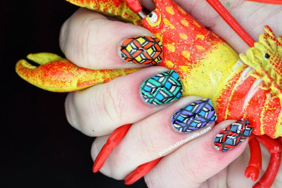 Нейл арт акриловыми красками