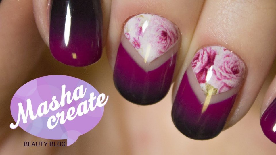 Необычный маникюр омбре