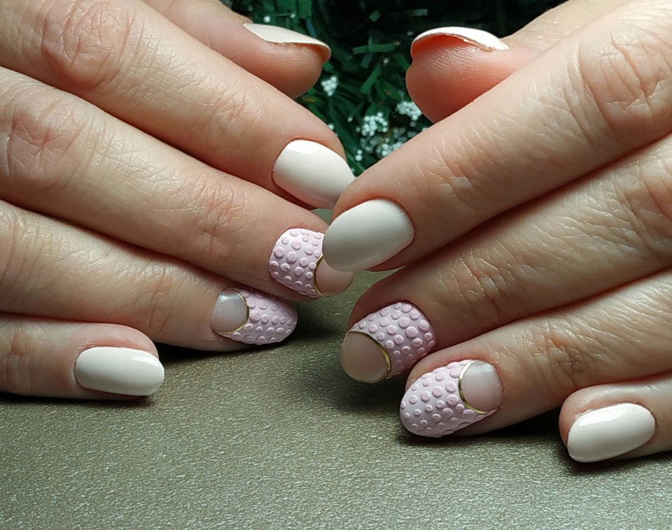 Маникюр бэби бумер свадебный