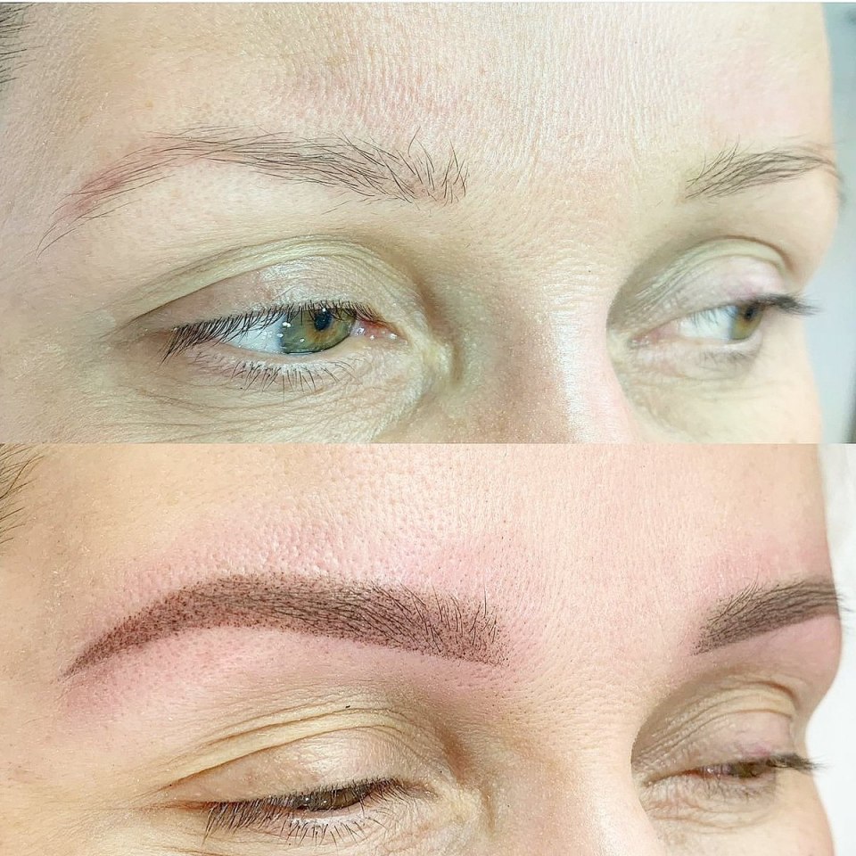 Брови после перманентного макияжа