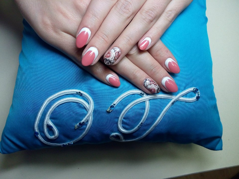 Летний маникюр на короткие ногти