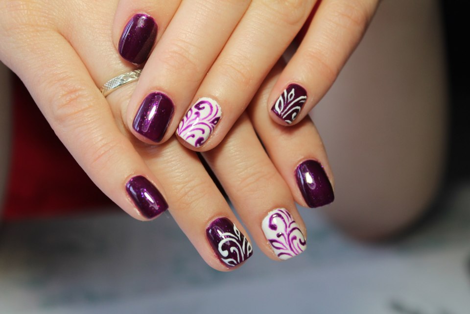 Ногти с покрытием гель лака фото