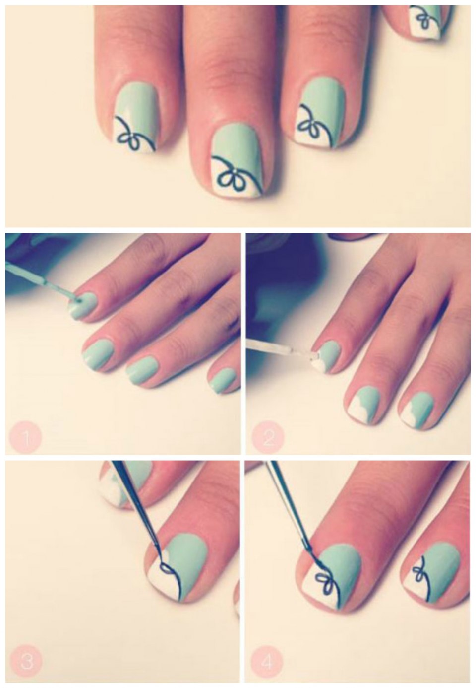 Маникюр легкий дизайн