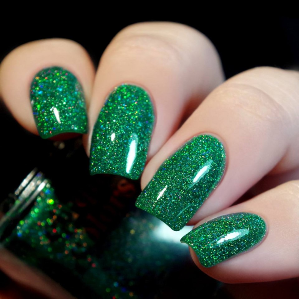 Шеллак малахит Шиммер