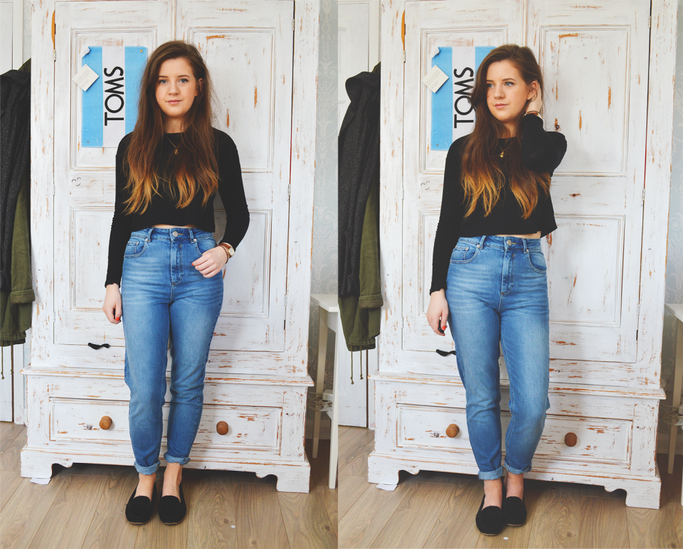 Джинсы женские Pull and Bear mom Fit