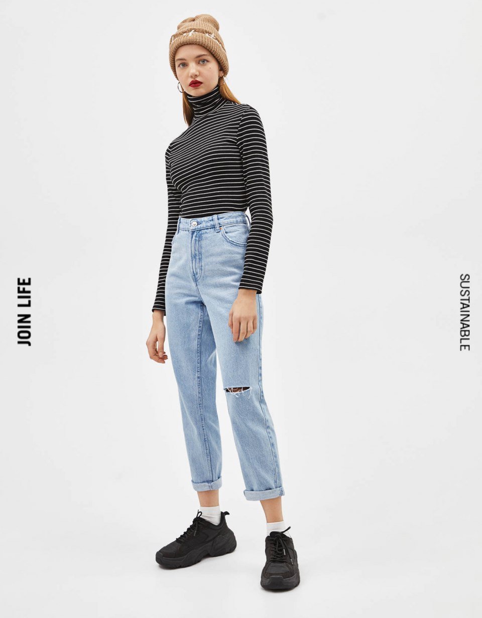 Джинсы High Rise mom Fit