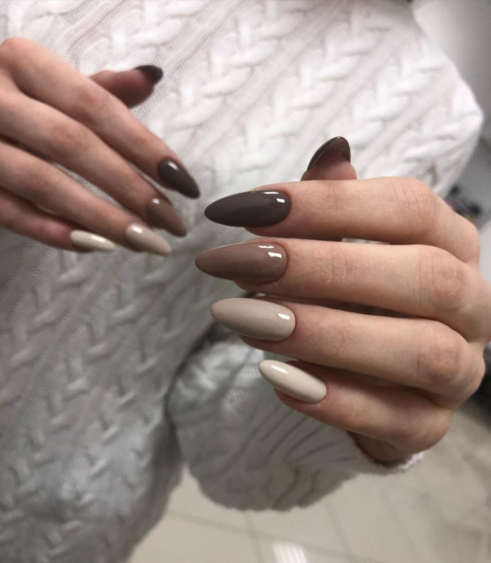 Маникюр начинающего мастера бордовый цвет