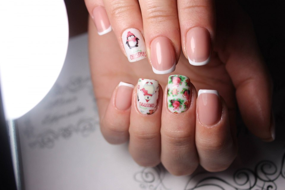 Металлические наклейки на ногти