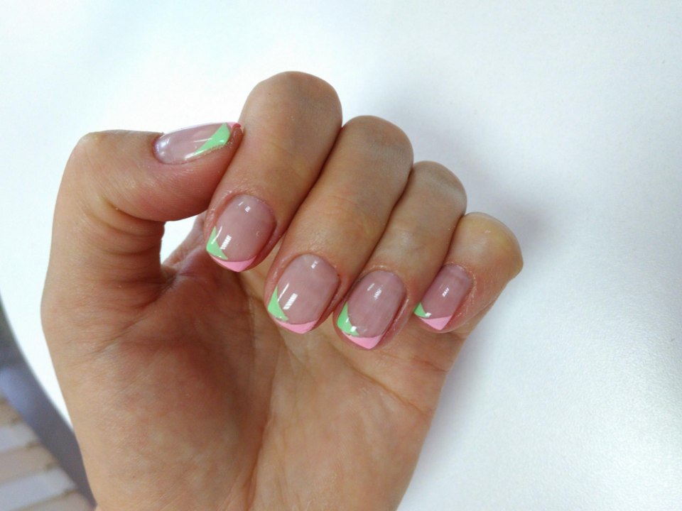 Красивый френч с цветочками