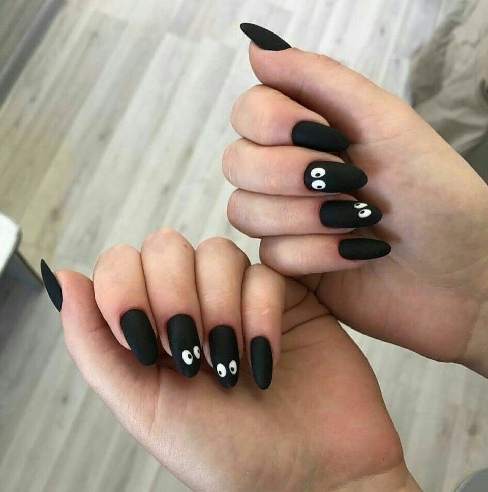 Маникюр на короткие квадратные ногти