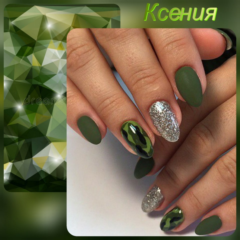 Маникюр на длинные ногти мрамор