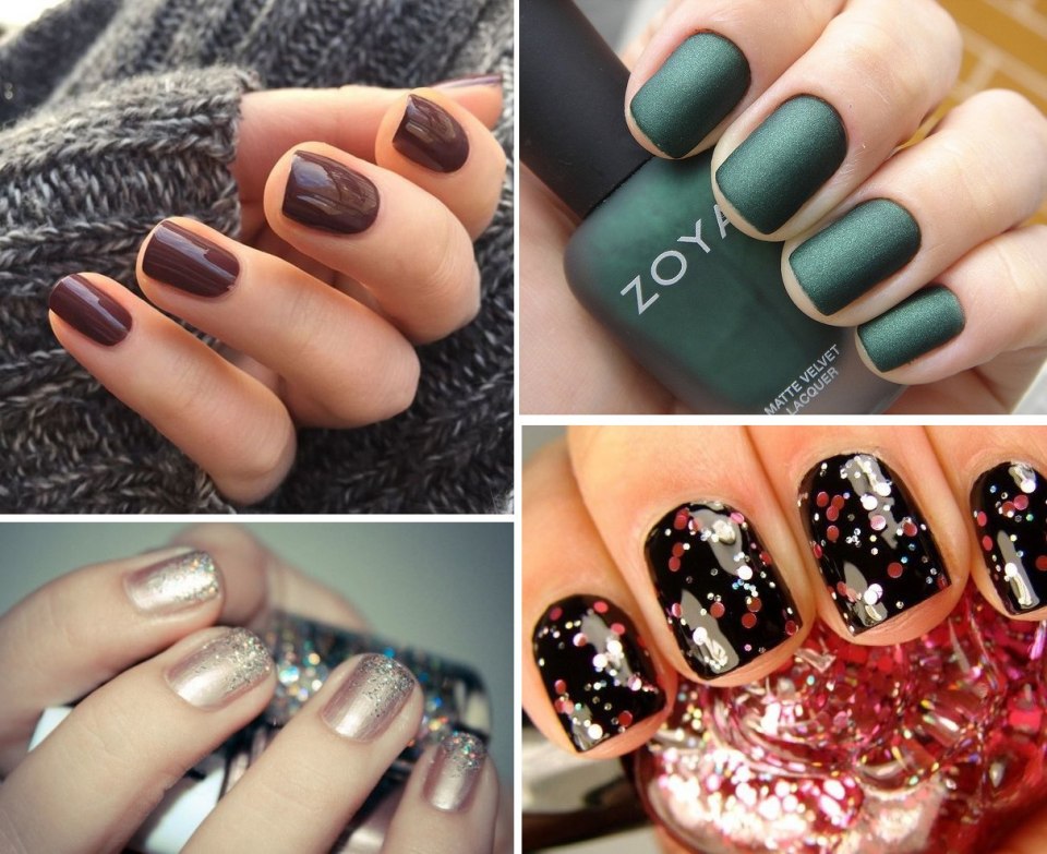 Модный цвет ногтей на новый год