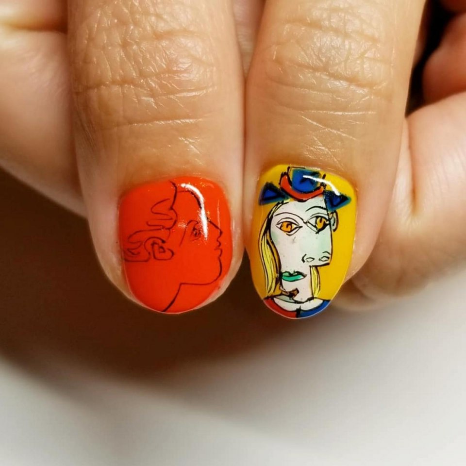 Маникюр пейзаж