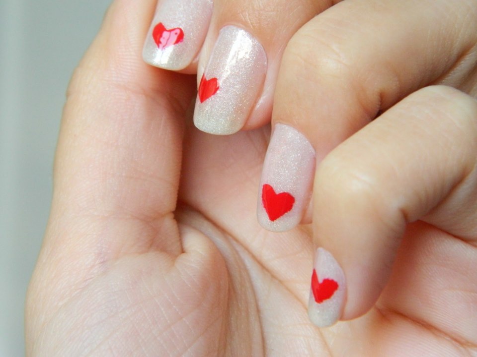 Красный френч с сердечками