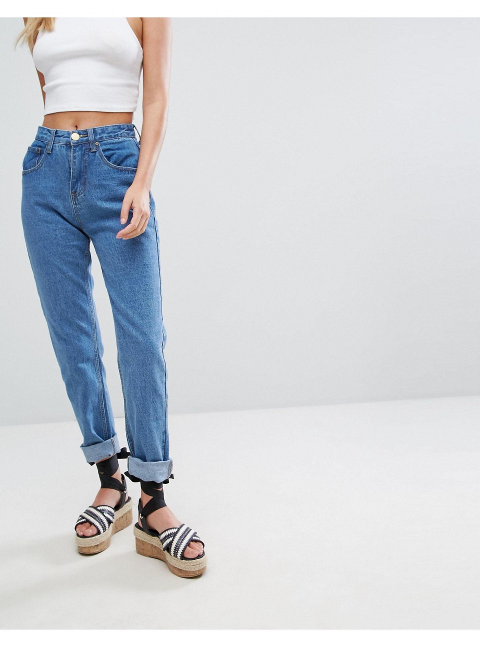 Джинсы High Rise mom Fit