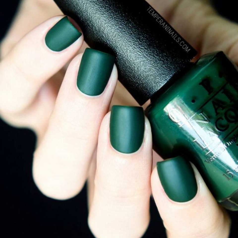 OPI матовый зеленый