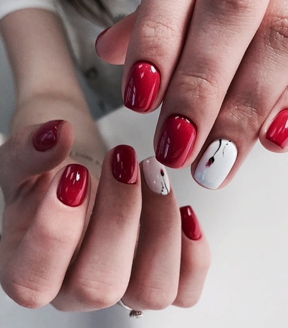 Маникюр цвета фуксии