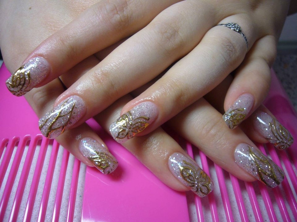 Френч литье с фольгой