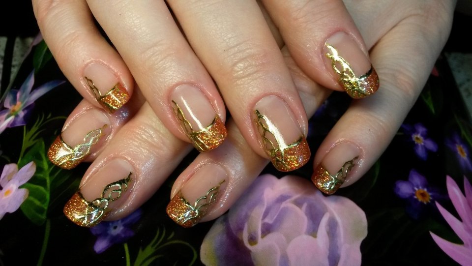 Френч с блёстками