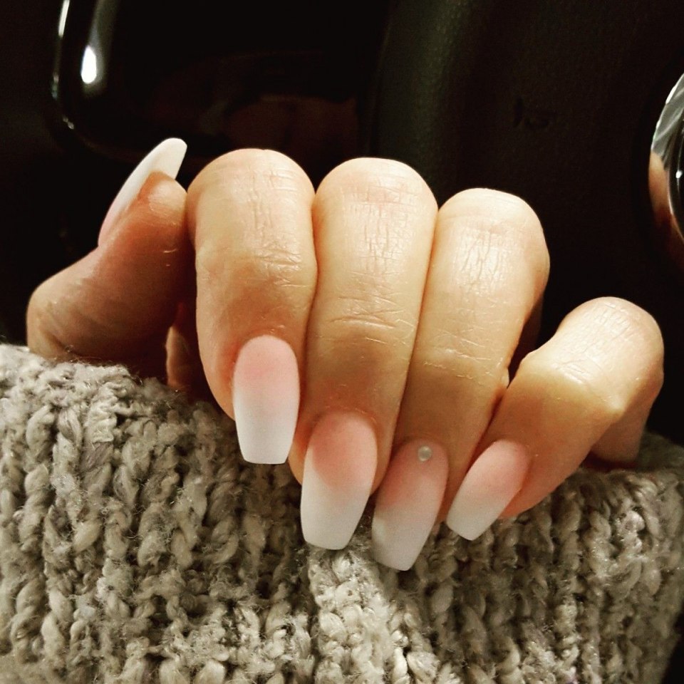 Френч градиент омбре