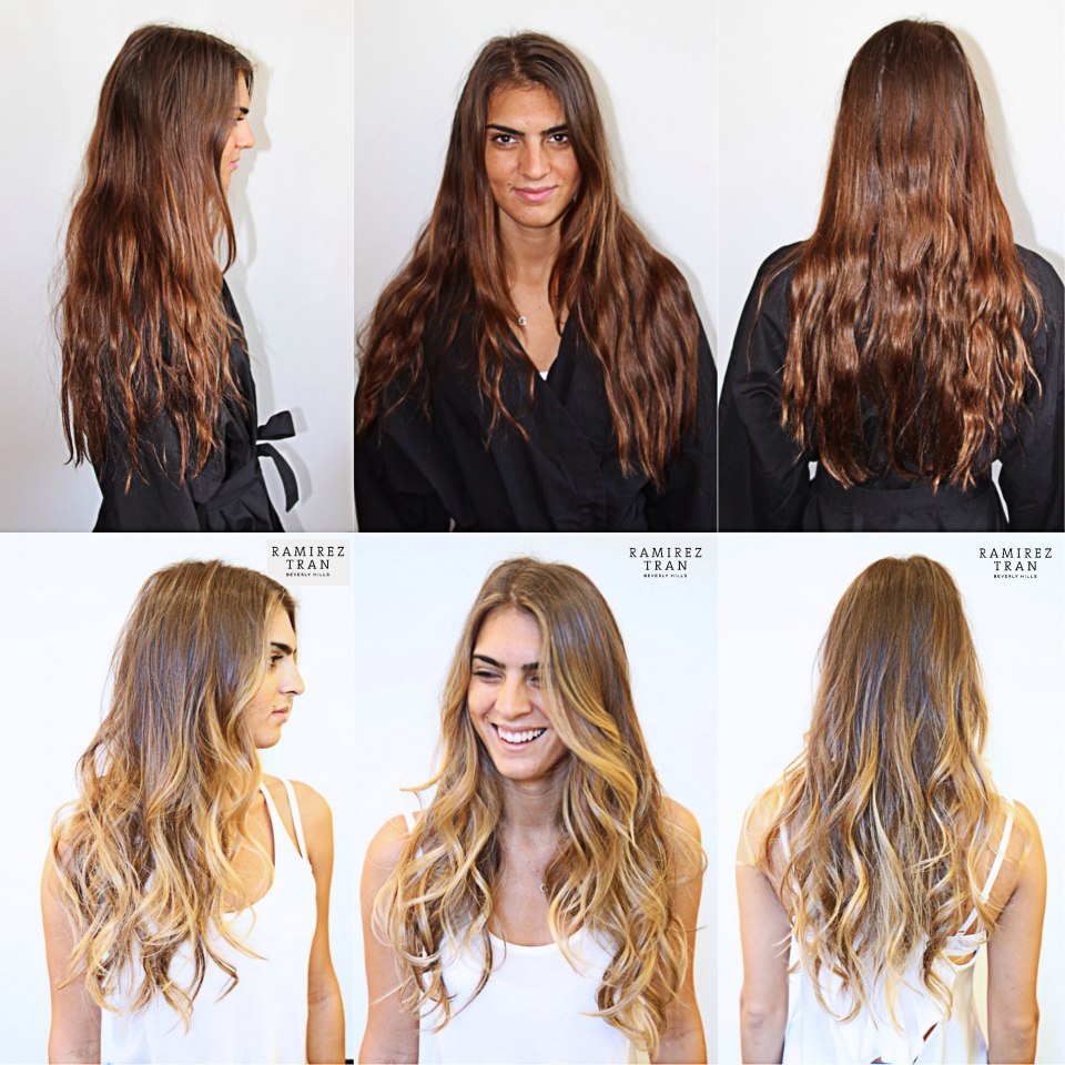 Русо Карамельный балаяж