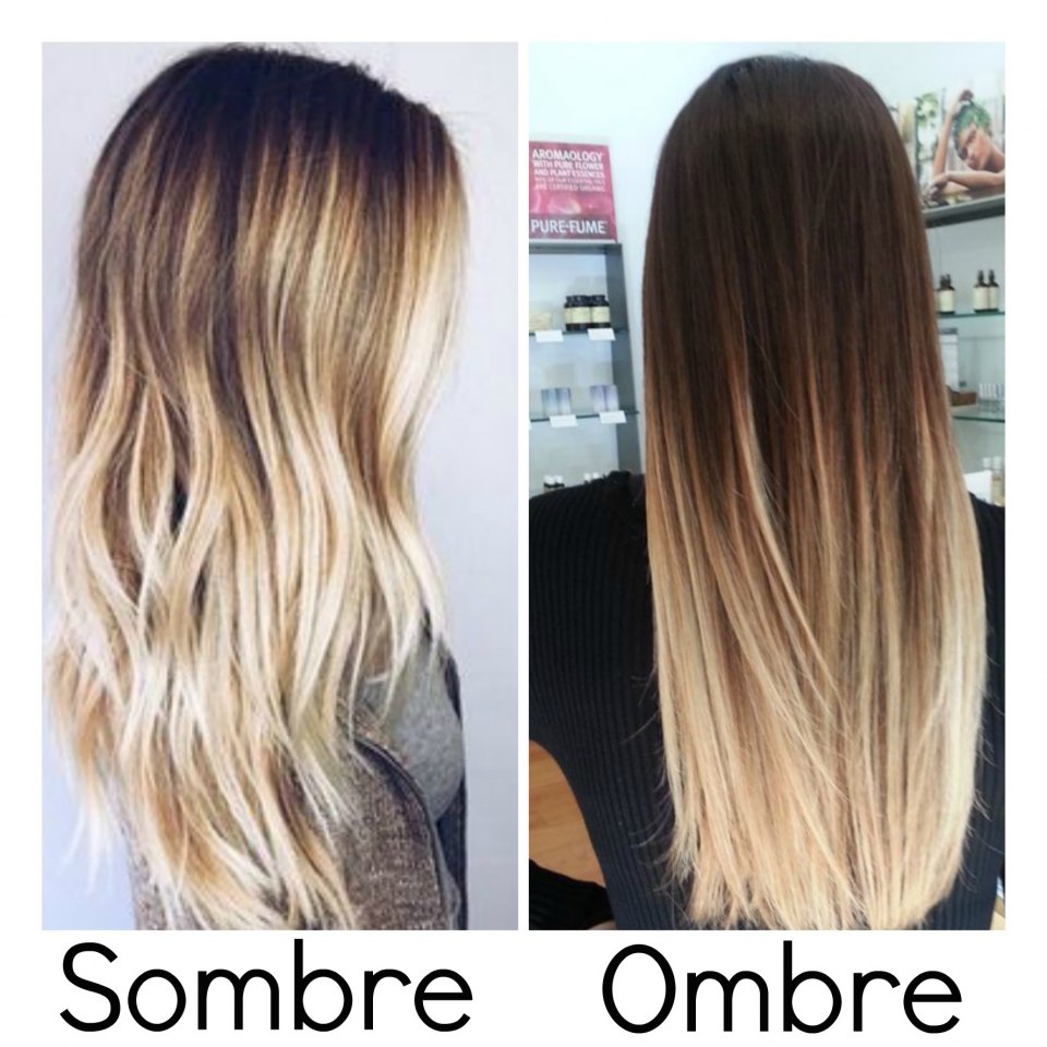 Маникюр омбре