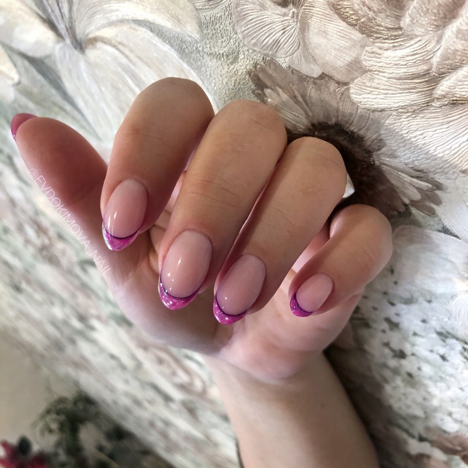 Френч на короткие ногти