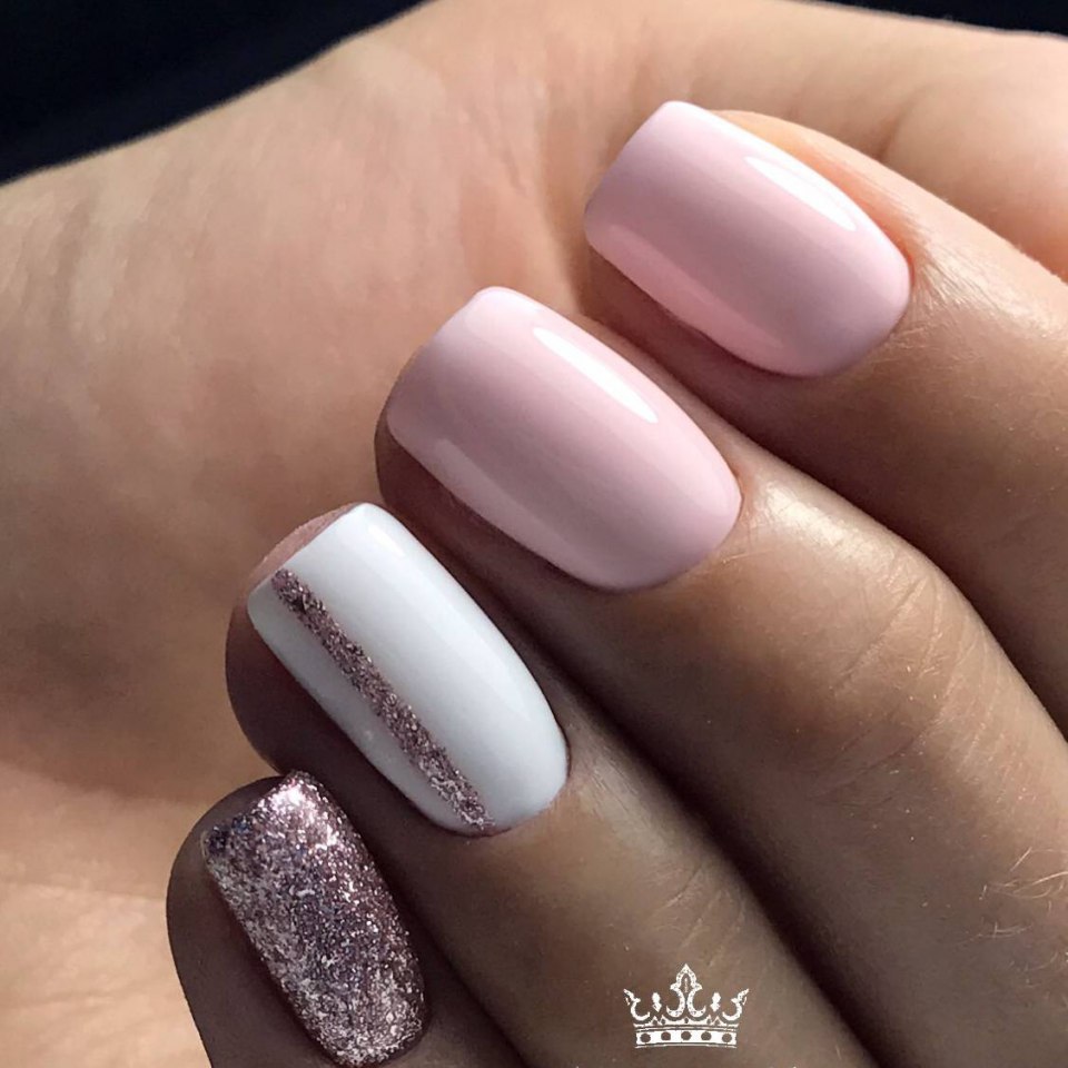 Фиолетовый маникюр однотонный