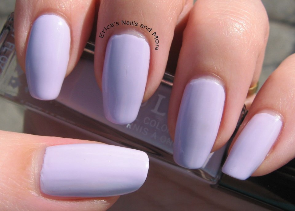 Матовые светло сиреневые ногти