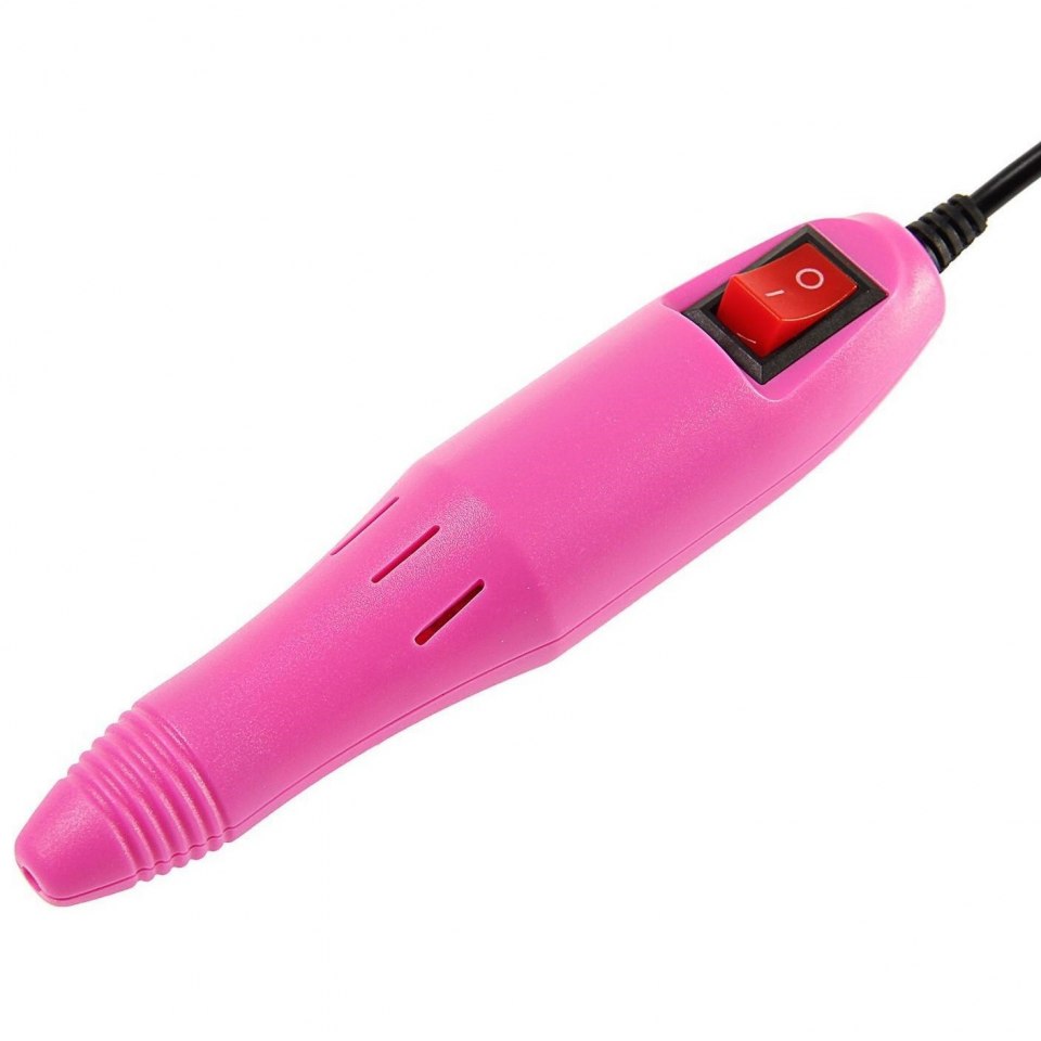 Машинка для маникюра Luazon LMH-01 5 W 6 насадок 3000-15000 об/мин розовая 1163456